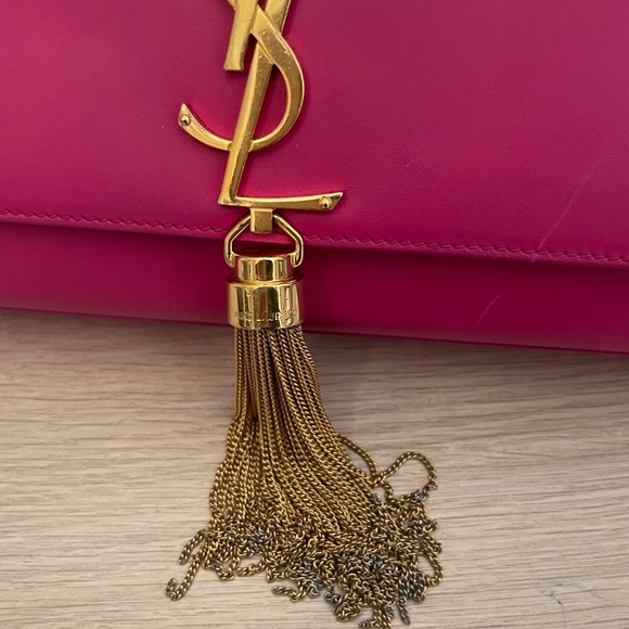 YSL Pink Leather Bag - Picture 6 of 14